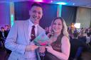 Carly Hinder, Spa Manager, and Gareth Griffin, Senior Spa Assistant, celebrating after winning Gold at the South West Tourism Excellence Awards.