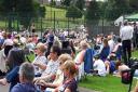Crowds enjoying the music and sun at Inspire