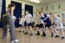 Pupils work out during health week