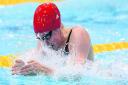 Hannah Miley in 200m IM action in the Aquatics Centre this morning