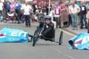 A soapbox derby competitor in action in 2010