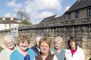 Spa Court residents pictured during their campaign to get action over the lorry park nuisance