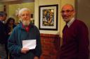 Bill James and Steve Hibble, of Right Angle Picture Framing, at the Pound Arts Centre, Corsham