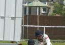 Cricket. Chippenham 1st v Thornbury. Pictured for Chippenham is Chris Munden.  Photo: Siobhan Boyle SMB2766/2.