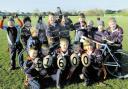 Trowbridge Rugby Club’s under-sevens celebrate the club’s efforts in raising £1,600 for the Help for Heroes appeal