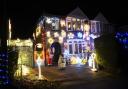 Outstanding display: Gwilym Watson's Christmas lights display in Longford Road, Melksham, is raising funds for Alzheimer’s Support in Trowbridge.