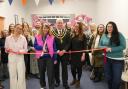 Florence Espeut-Nickless, a writer and actor who is Trowbridge Future’s first patron, opens the new youth centre with Trowbridge Mayor, Cllr Stephen Cooper.