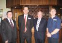 Bob Dyke, Andrew Fraser, Ken Hunt and Phil Crawford-Smith, left, share their experiences of doing business with India