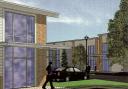 An artist's impression of the business units at Doric Business Centre