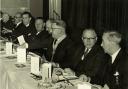 Some of the top-table guests who attended the inaugural meeting of Melksham Rotary Club in 1964