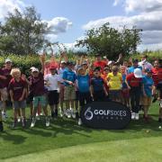 Youngsters in full voice after the latest Golf Sixes event  at North Wilts