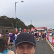 Trowbridge Town Hall director, David Lockwood, at the London Marathon