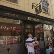 Queues for cooling ice cream at the new shop in the Brittox in Devizes aptly named Dev-ices
Photo: Trevor Porter.