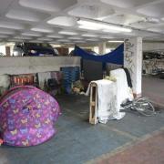Trowbridge multi-storey car park has seen a number of rough sleepers this year.