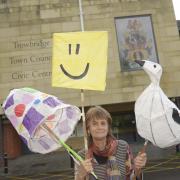 Artist Jenny Quigley who has organised the lantern festival workshops.