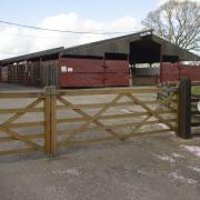 The damaged gate at Chalcot Park Farm Caravan Storage and Campsite has since been repaired.