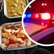 The driver was arrested with a chinese takeaway