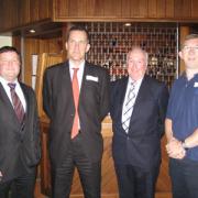 Bob Dyke, Andrew Fraser, Ken Hunt and Phil Crawford-Smith, left, share their experiences of doing business with India