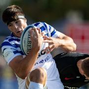 Bath's Josh Bayliss in action during the defeat at Saracens last weekend