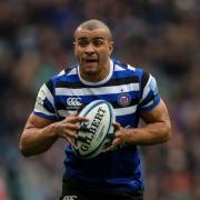 Bath Rugby's Jonathan Joseph during The Clash match in the Gallagher Premiership between Bath Rugby and Bristol Bears at Twickenham Stadium, London. PRESS ASSOCIATION Photo. Picture date: Saturday April 6, 2019. See PA story RUGBYU Bath. Photo credit