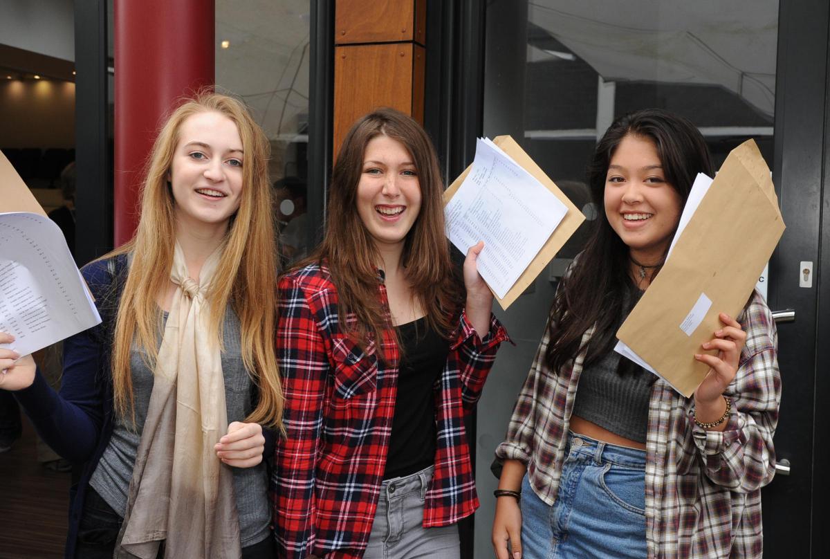 GCSE results pictures 2014 