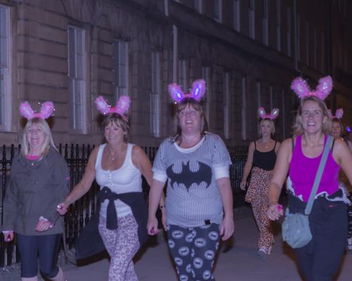 All smiles during the Dorothy House Midnight Walk at the weekend. Pictures by Isaac Christian