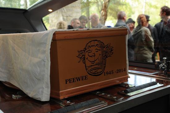 The funeral for Alan 'Peewee' Hunt at Semington was packed. Pictures by Trevor Porter