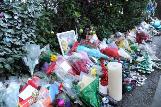 Friends create shrine to Westbury crash victims