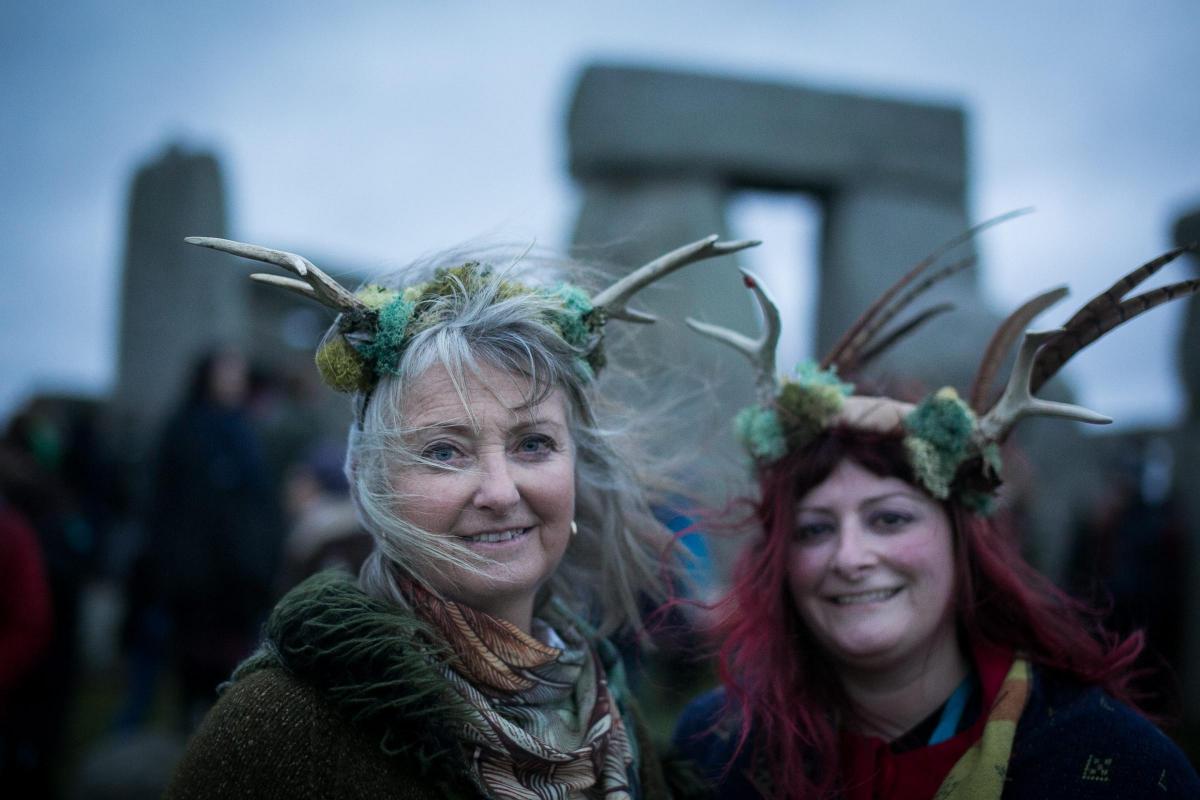 Winter Solstice celebrations at Stonehenge. Pictures courtesy of South West News Service