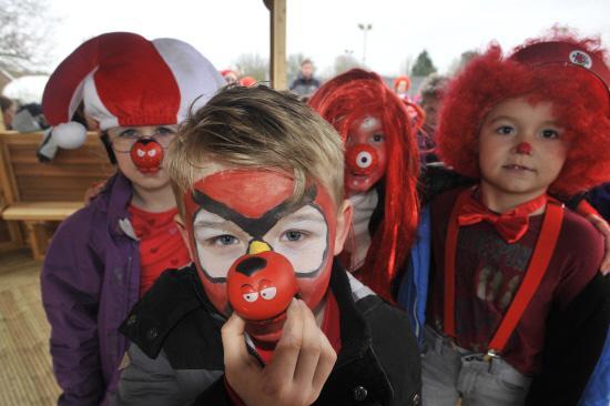 Red Nose Day fun at Walwayne Court Primary School. Picture by Glenn Phillips