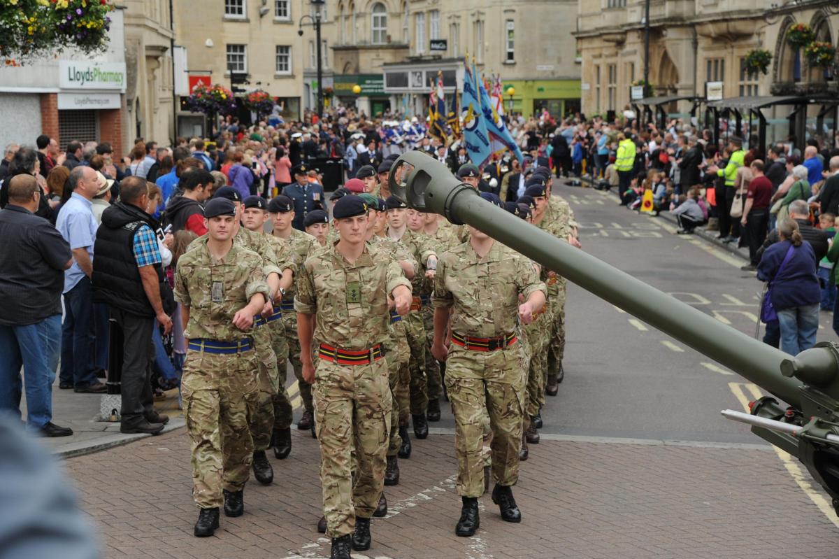 Scenes from Wiltshire Armed Forces and Veterans Celebrations in Trowbridge. Pictures by Trevor Porter