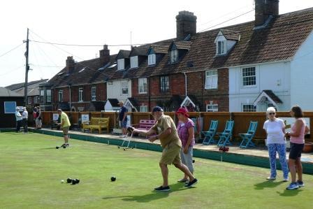 Bowlers enjoying the sun at Saturdays open day at Calne Bowling Club