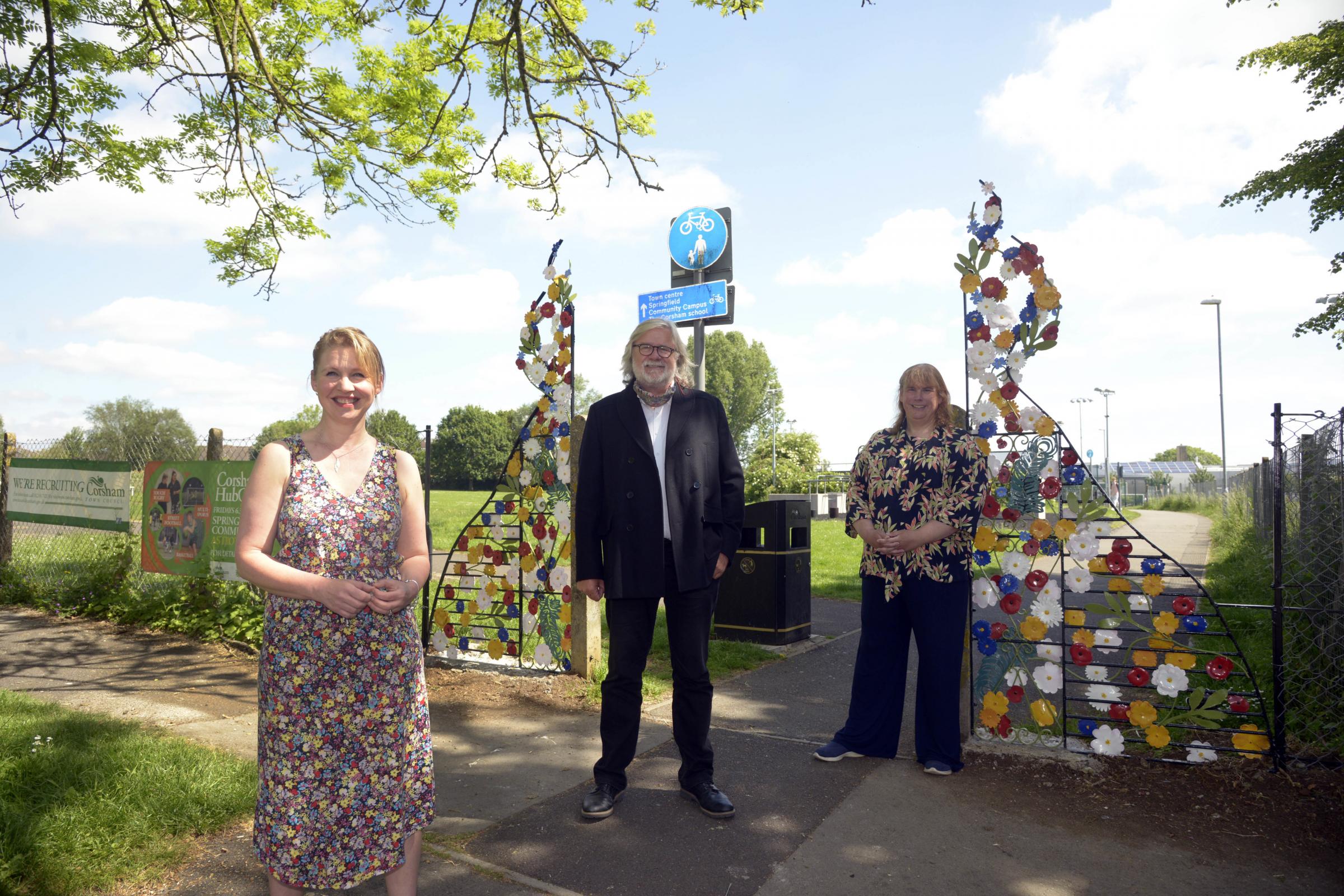Splash of colour created by artist Anya Beaumont in Corsham - Vimarsana News