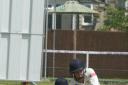Cricket. Chippenham 1st v Thornbury. Pictured for Chippenham is Chris Munden.  Photo: Siobhan Boyle SMB2766/2.