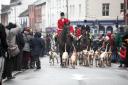 Welshpool Boxing Day hunt...Pic is. Master of the Hunt leads off the Welshpool Boxing Day Hunt..
