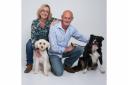 Ruth and Peter Doyle, from Lyneham, with their rescue dogs Lily and Collie, Bailey, 