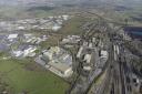 Aerial shot of the proposed Westbury waste incinerator location