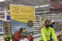 A Tesco Metro colleague in Chippenham cycles to raise funds for Wiltshire Air Ambulance