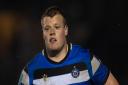 Former Chippenham rugby player Archie Stanley in action for Premiership rugby side Bath Photo: Bath RFC
