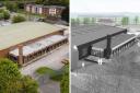 Before and after: What the new Wadworth Brewery site is set to look like when work is complete.