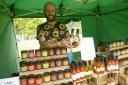 Corsham’s Joe Quibell with his home produced Sweet Foragers, one of the stalls at Bradford on Avon Food & Drink Festival.