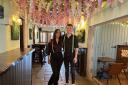 Landlord Reece Brown, 25 and bar manager Harriet Kelly