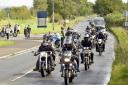 Bikers set out from Trowbridge Rugby Club on the annual Ride to the Tide Ben Garland Memorial Run to Poole.