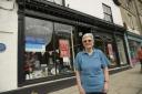 Sue Fraser outside S L Corden & Sons shop  which is closing in September.