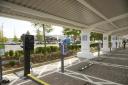 Contractors put the finishing touches to the new electric charging facility at Novuna Vehicle Solutions in Trowbridge.