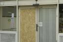 The suspects tried to gain entry to the Castle Place shopping centre by smashing through a door at the rear