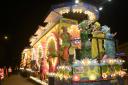 The Hot Rock Carnival Club lit up the night sky with their Samba-themed carnival float.