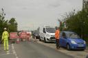 Many motorists were spotted ignoring the roadworks on the B3105. which have closed the road for months.