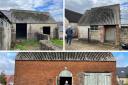 The barns  at Grove farmhouse which can be convicted