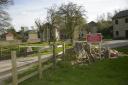 The abandoned village of Imber in Wiltshire
